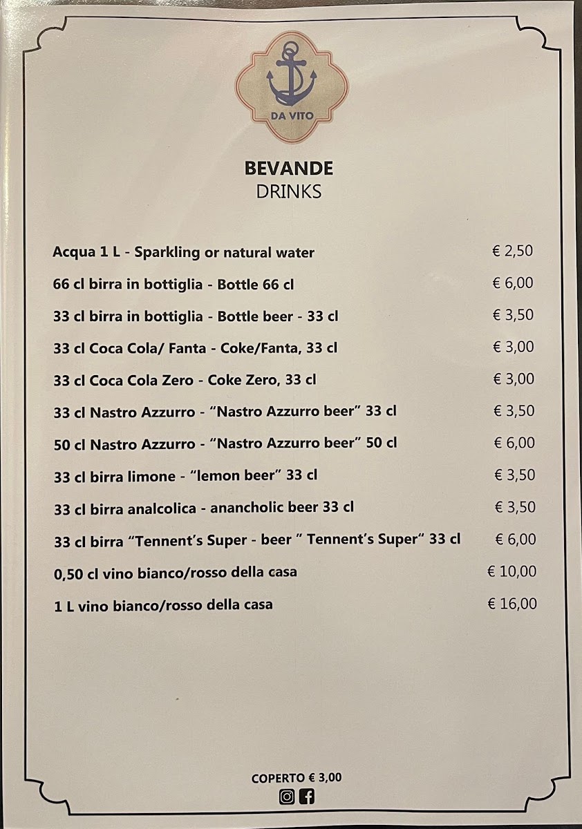 Menu Ristorante Da Vito-4