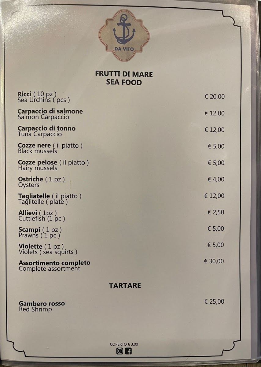 Menu Ristorante Da Vito-6